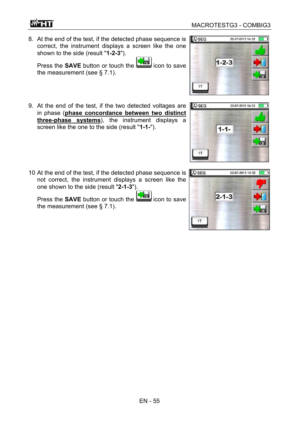 HT instruments MACROTEST G3 User Manual | Page 56 / 108