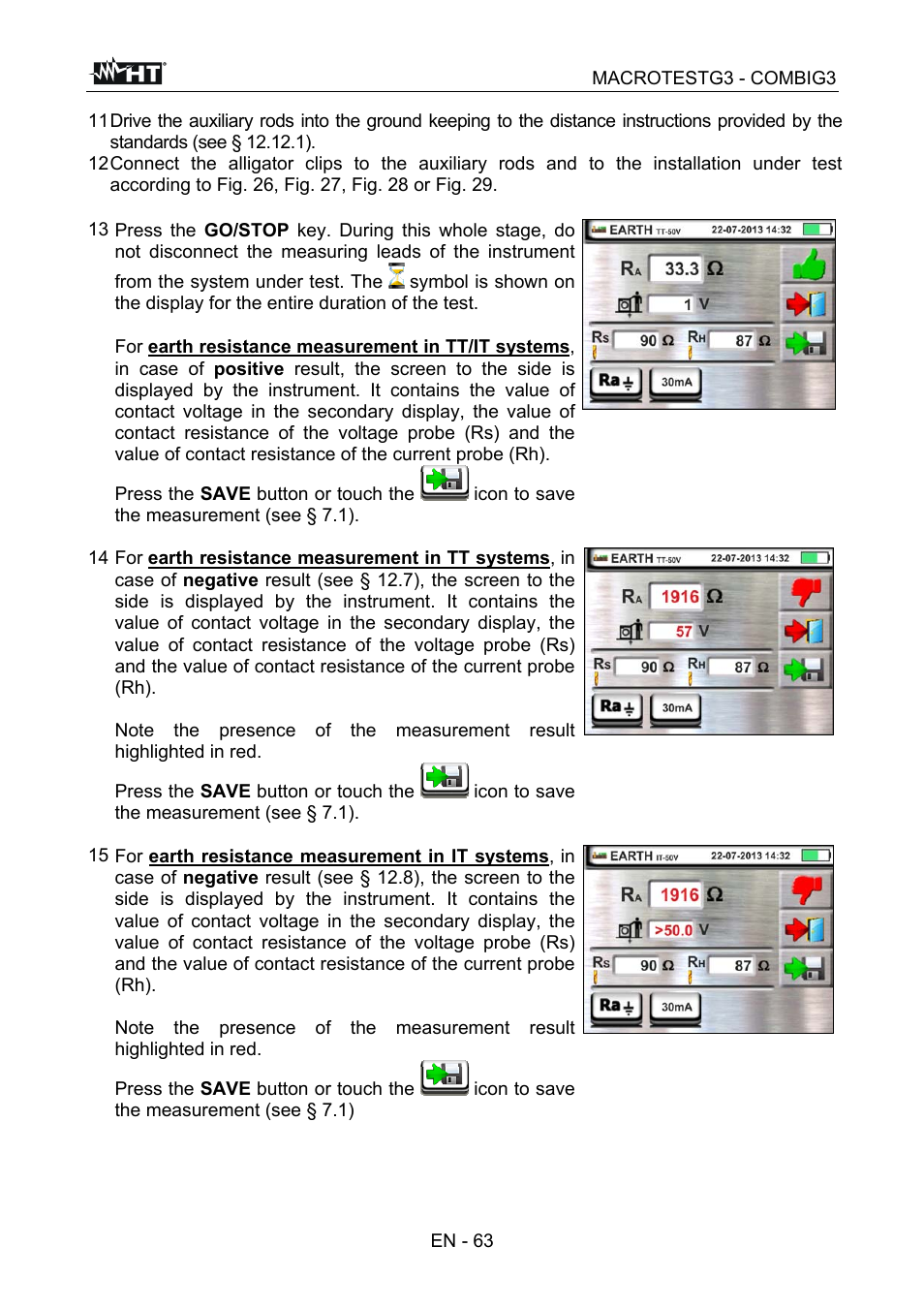 HT instruments MACROTEST G3 User Manual | Page 64 / 108