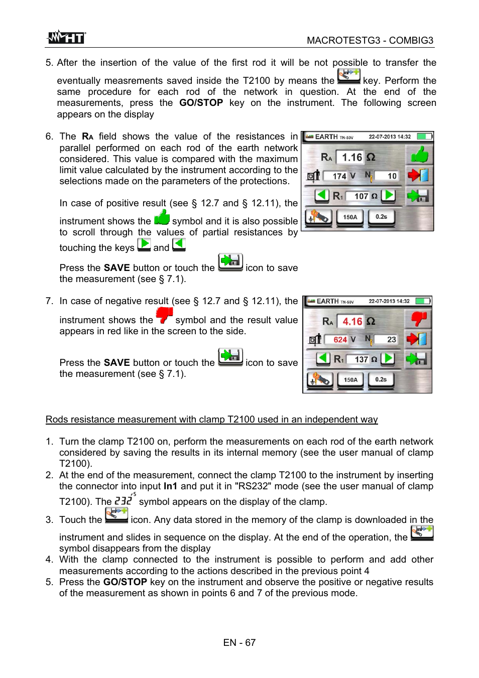 HT instruments MACROTEST G3 User Manual | Page 68 / 108