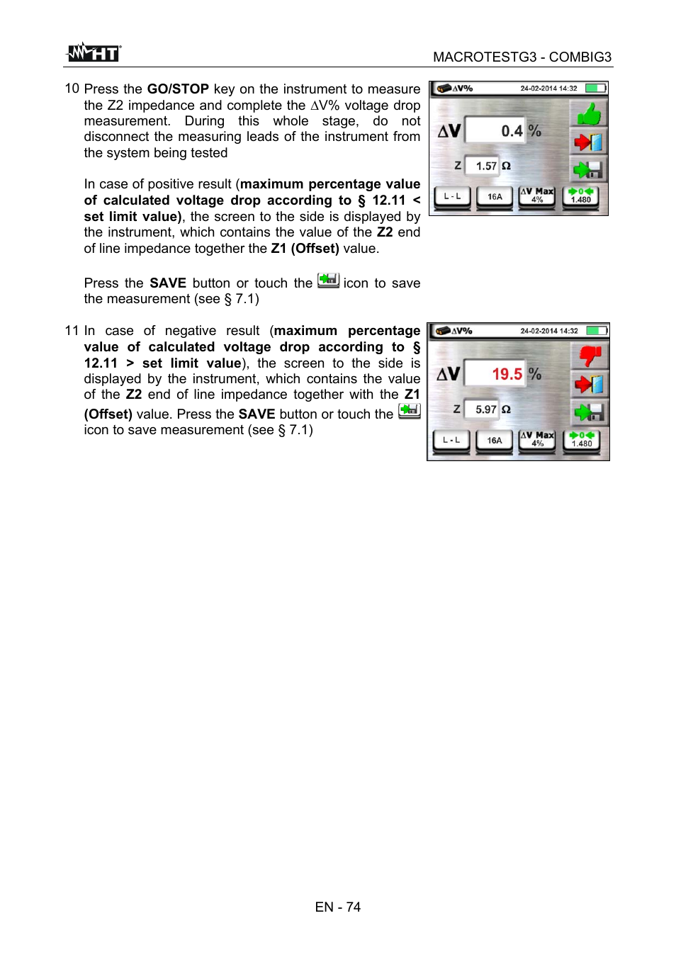 HT instruments MACROTEST G3 User Manual | Page 75 / 108