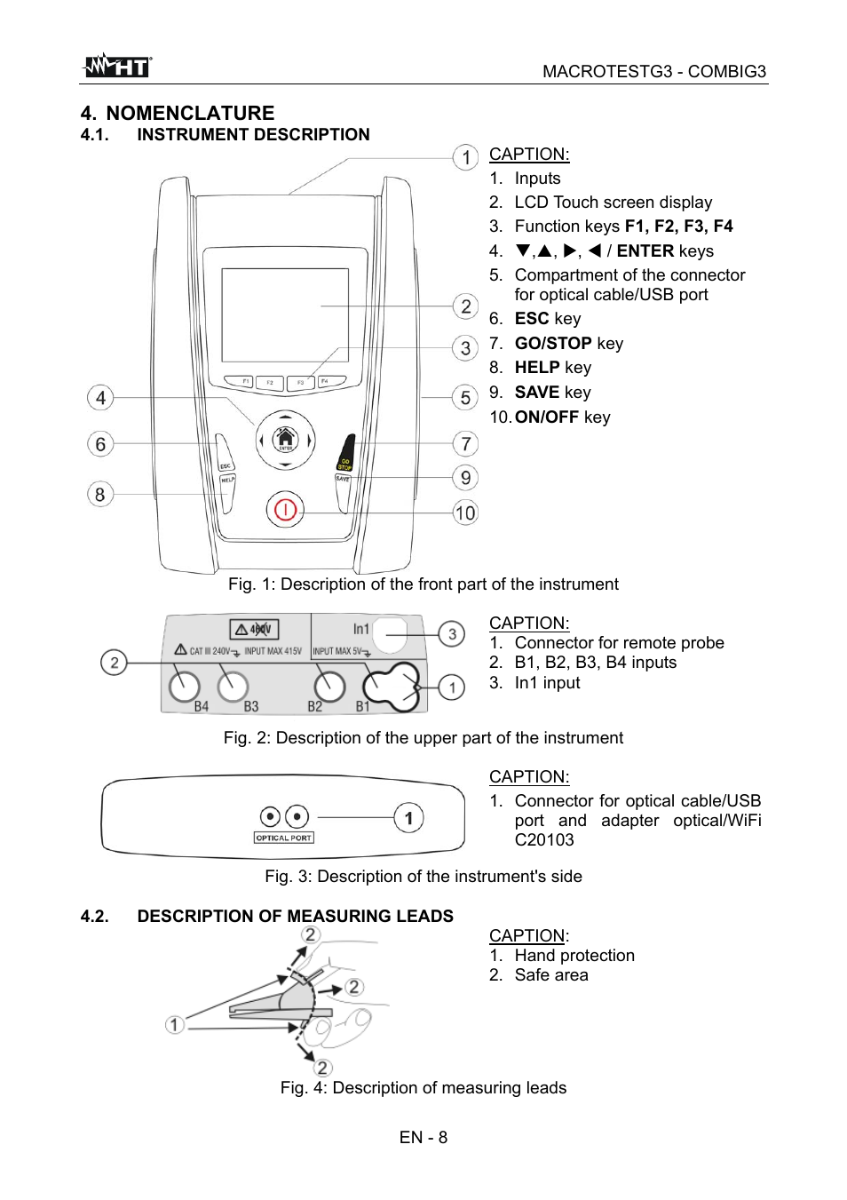 HT instruments MACROTEST G3 User Manual | Page 9 / 108