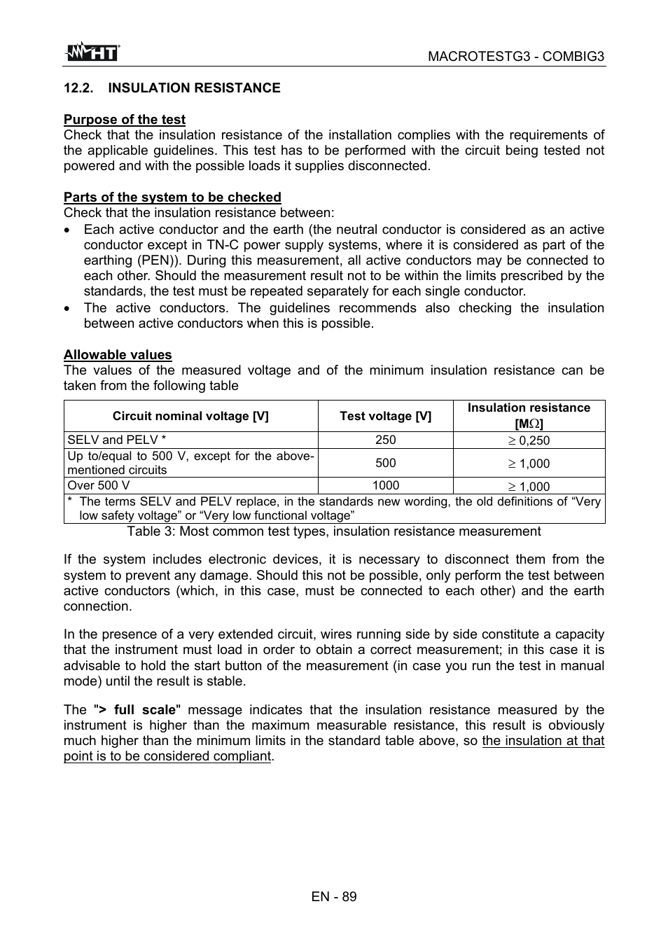 HT instruments MACROTEST G3 User Manual | Page 90 / 108