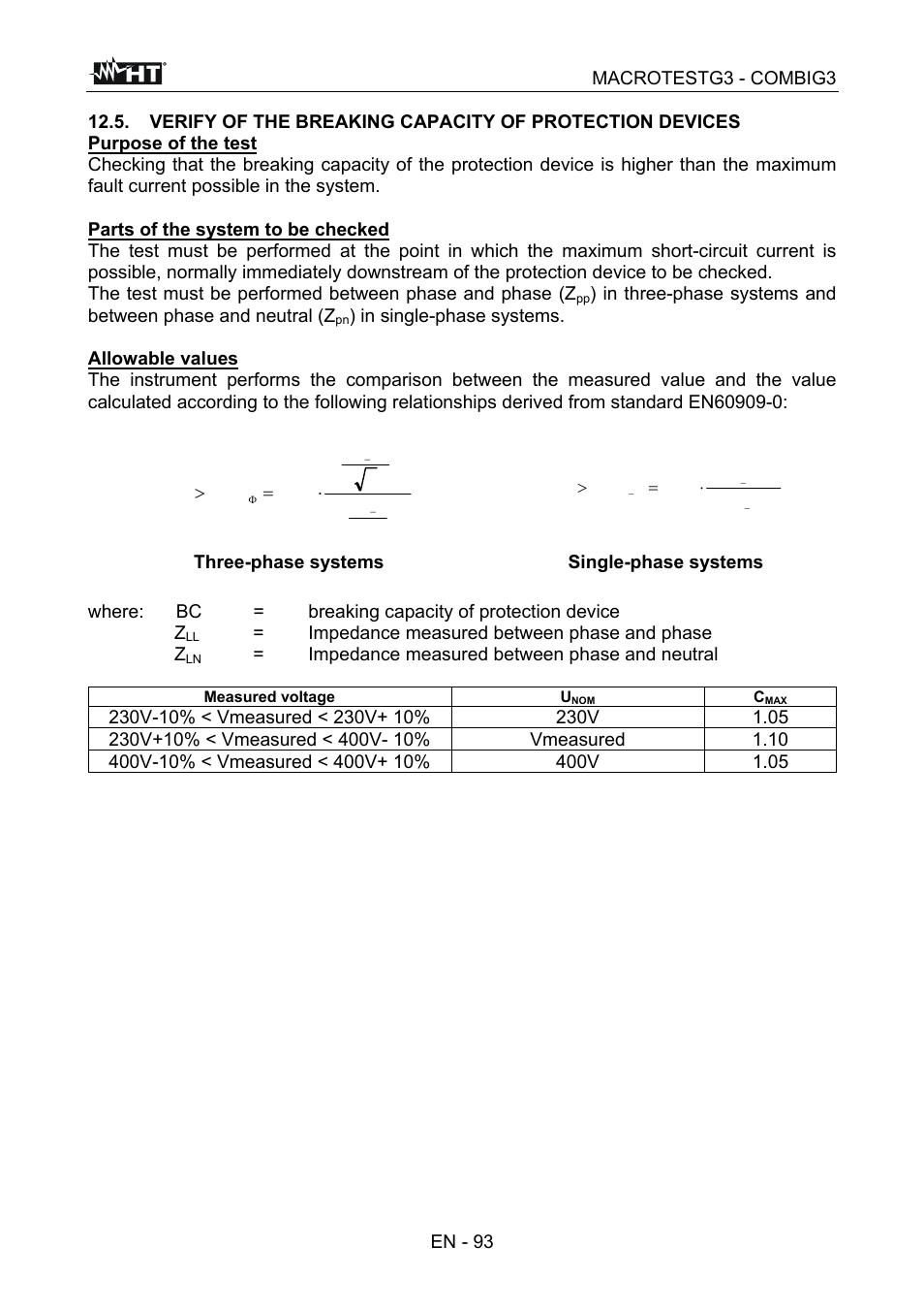 HT instruments MACROTEST G3 User Manual | Page 94 / 108
