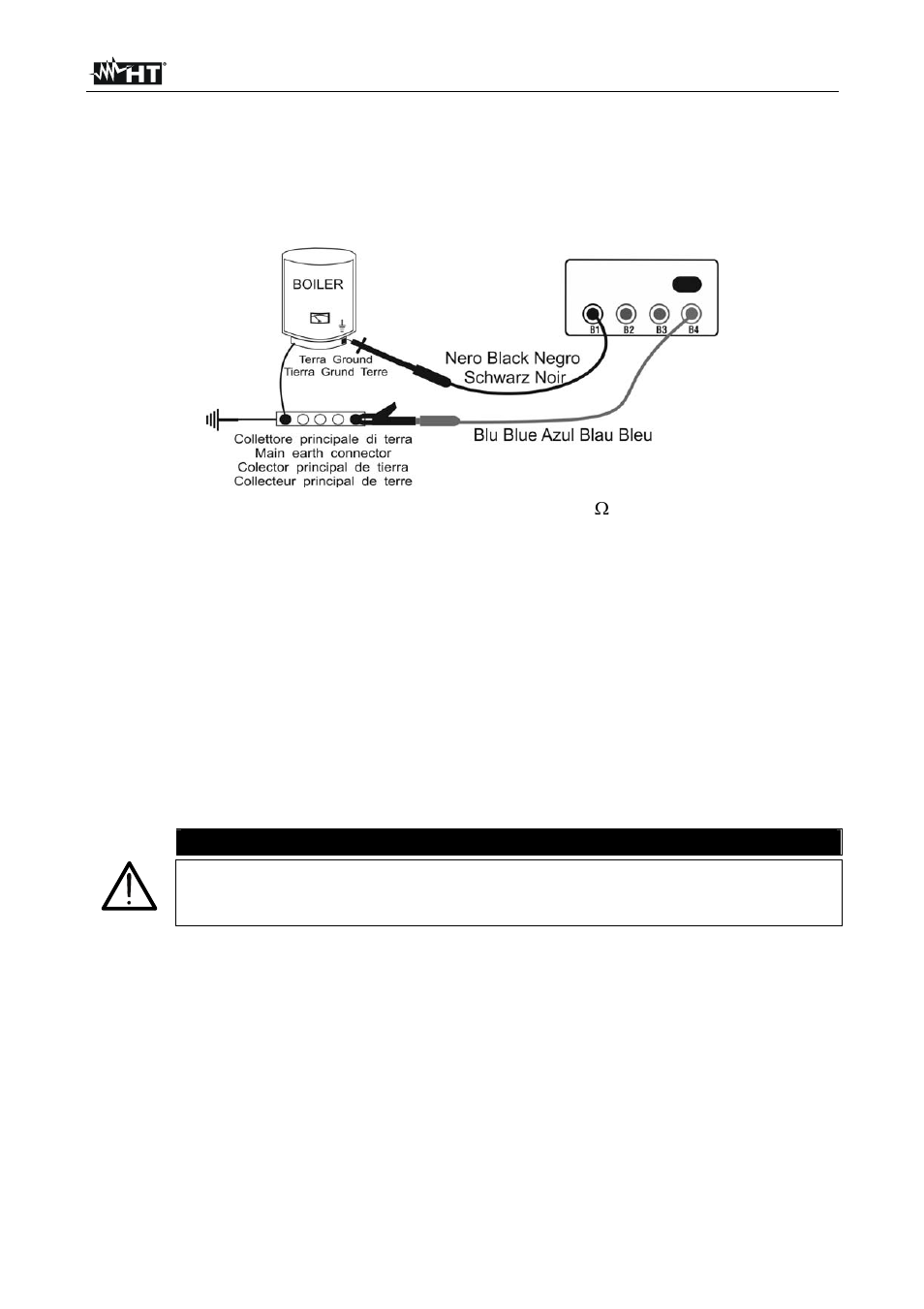 Caution | HT instruments EQUITEST5071 User Manual | Page 13 / 44