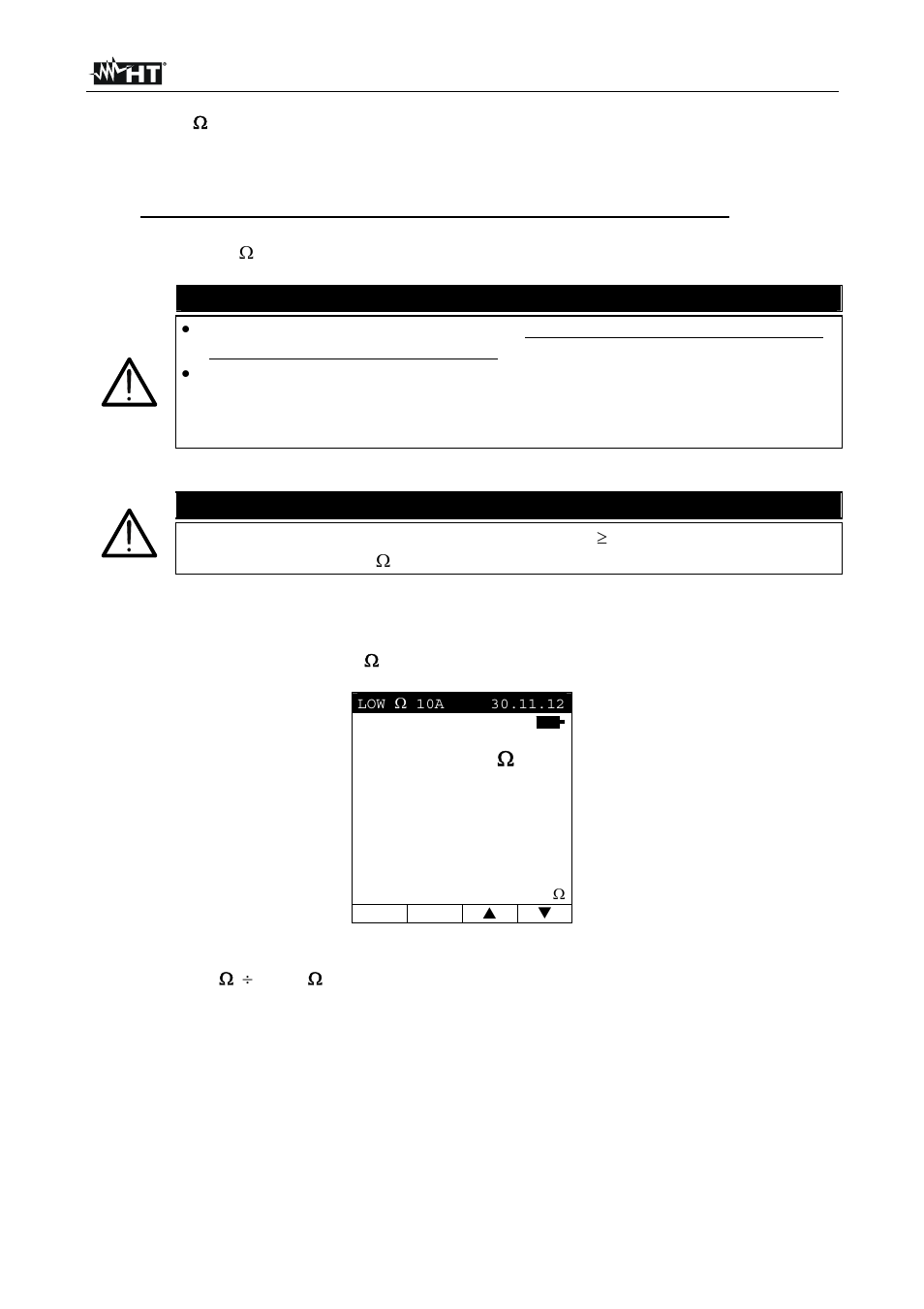 Caution | HT instruments EQUITEST5071 User Manual | Page 16 / 44