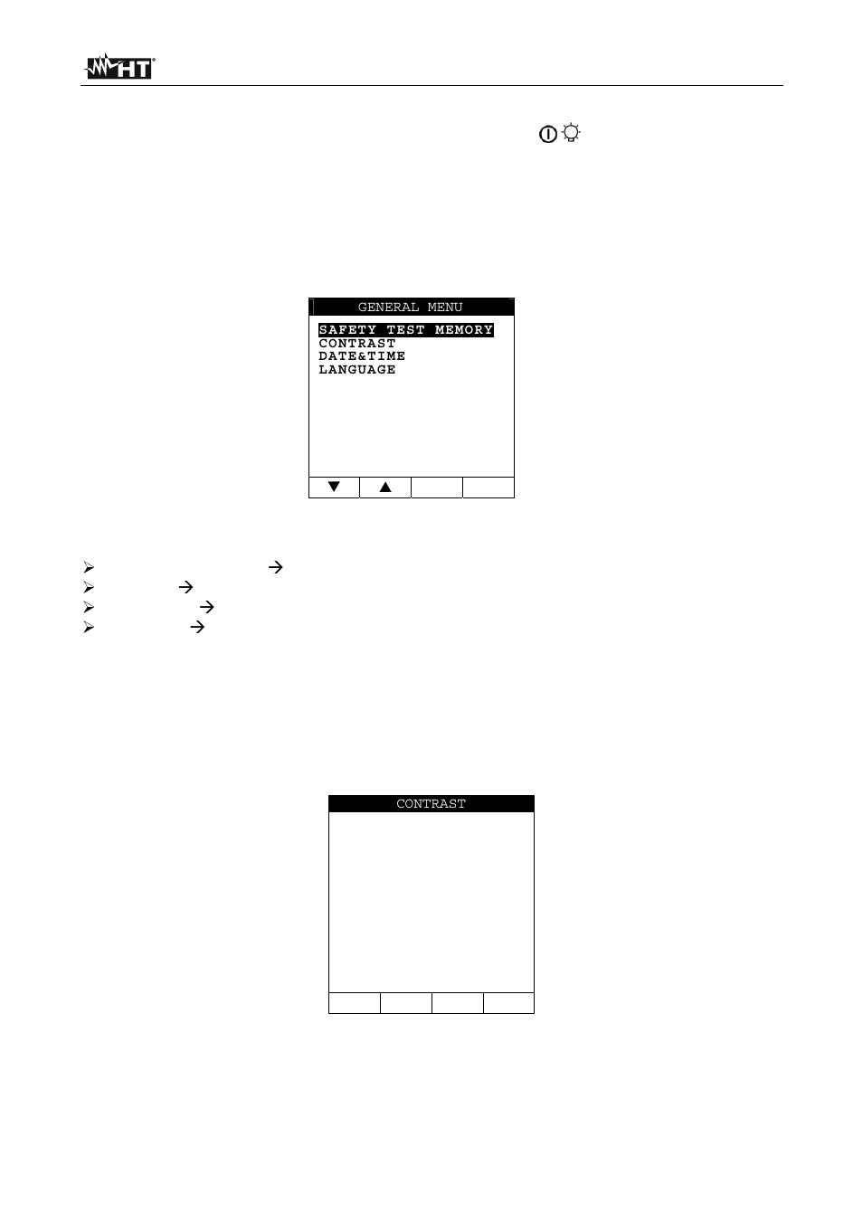 Initial settings | HT instruments EQUITEST5071 User Manual | Page 9 / 44