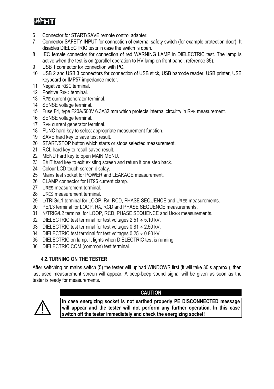 HT instruments FULLTEST3 User Manual | Page 12 / 92