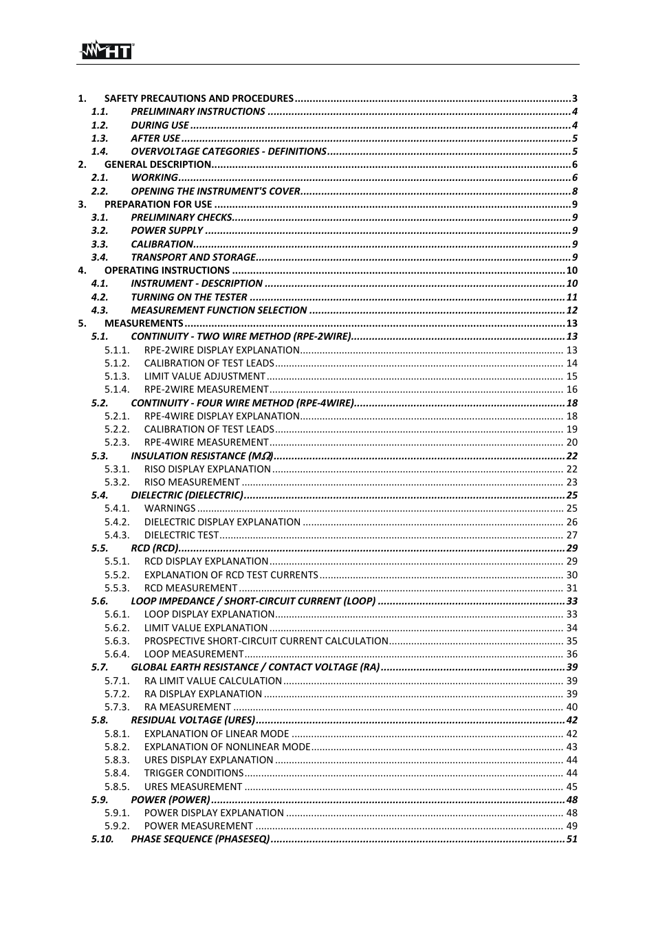 HT instruments FULLTEST3 User Manual | Page 2 / 92