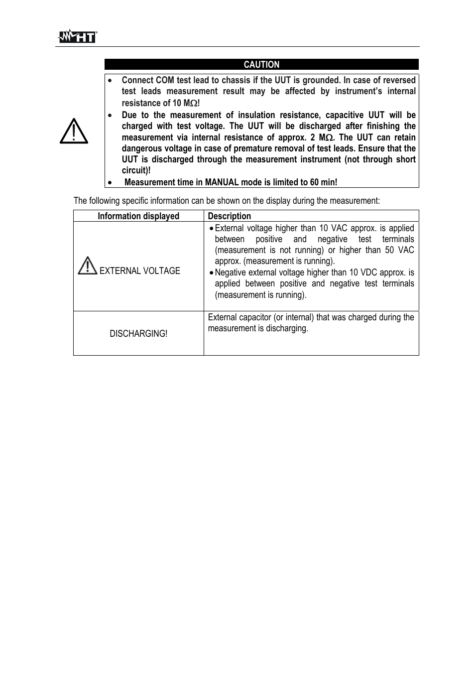 HT instruments FULLTEST3 User Manual | Page 25 / 92