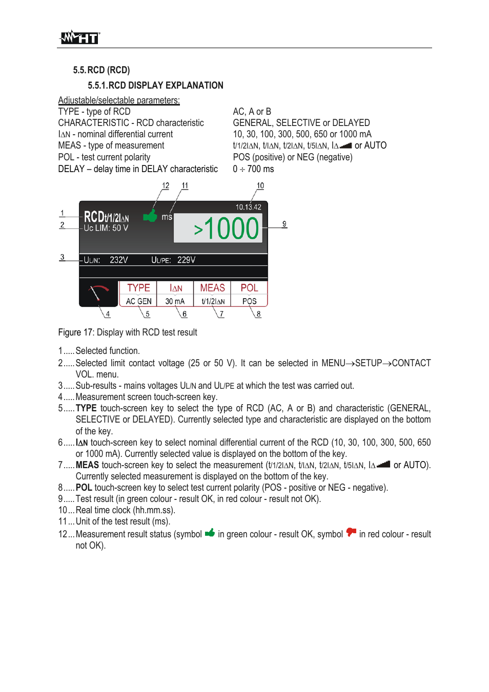 HT instruments FULLTEST3 User Manual | Page 30 / 92