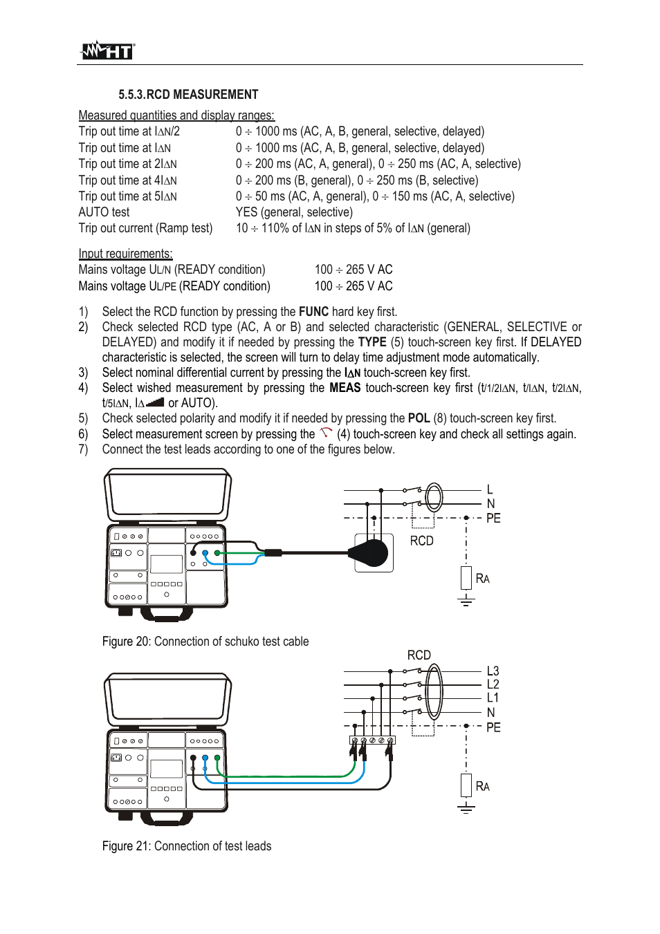 HT instruments FULLTEST3 User Manual | Page 32 / 92