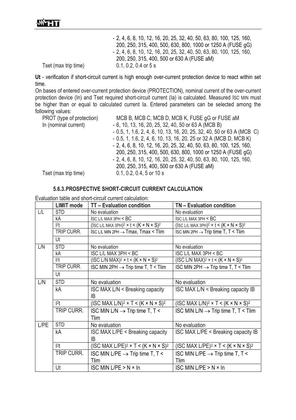 HT instruments FULLTEST3 User Manual | Page 36 / 92
