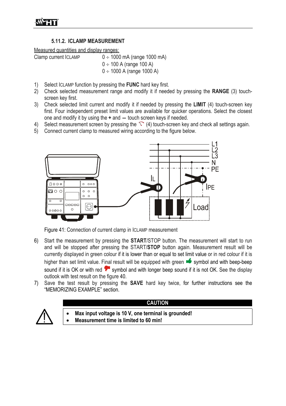 Load | HT instruments FULLTEST3 User Manual | Page 55 / 92
