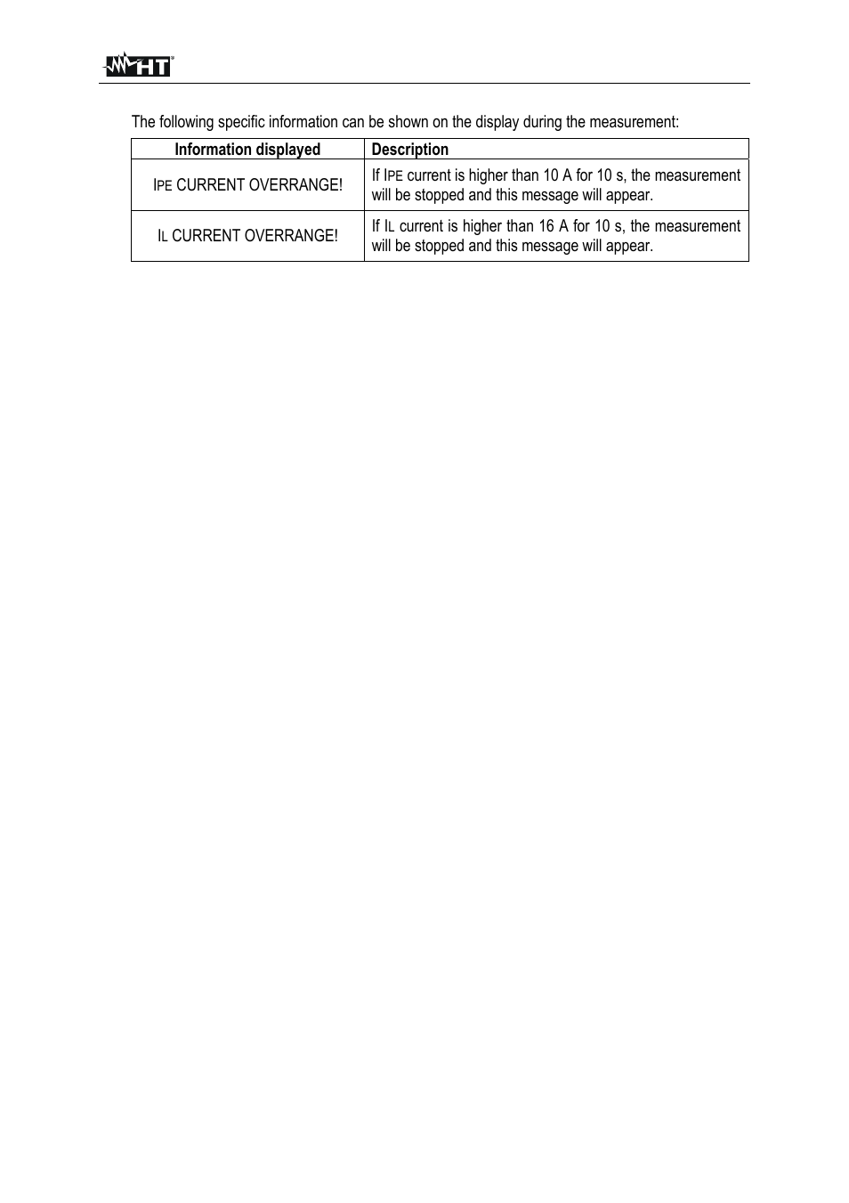 HT instruments FULLTEST3 User Manual | Page 60 / 92