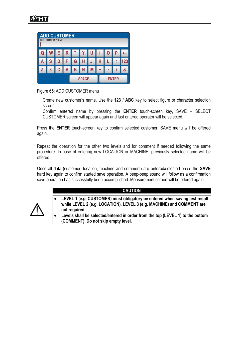 HT instruments FULLTEST3 User Manual | Page 74 / 92