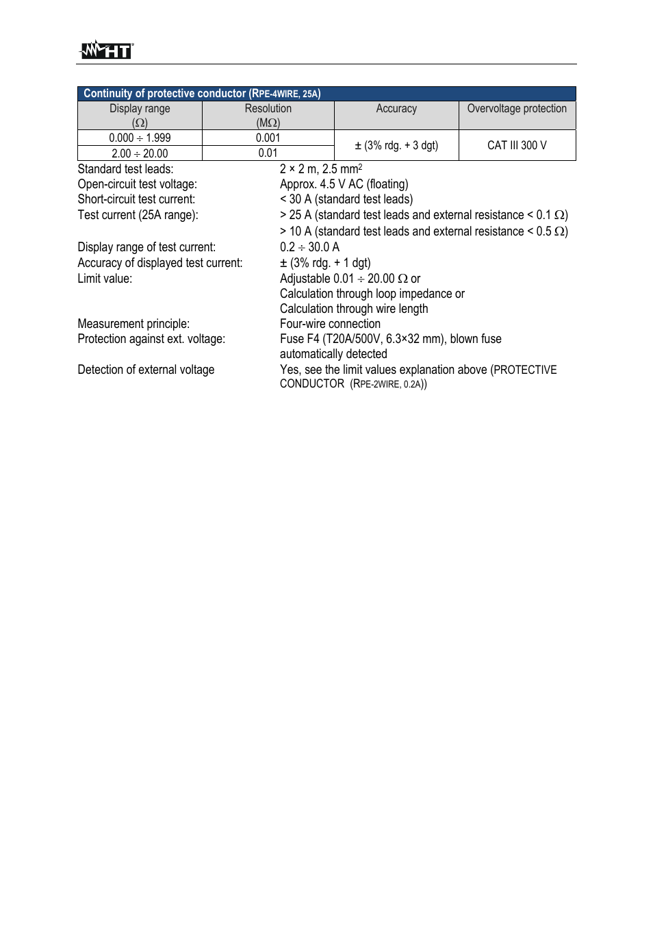 HT instruments FULLTEST3 User Manual | Page 80 / 92