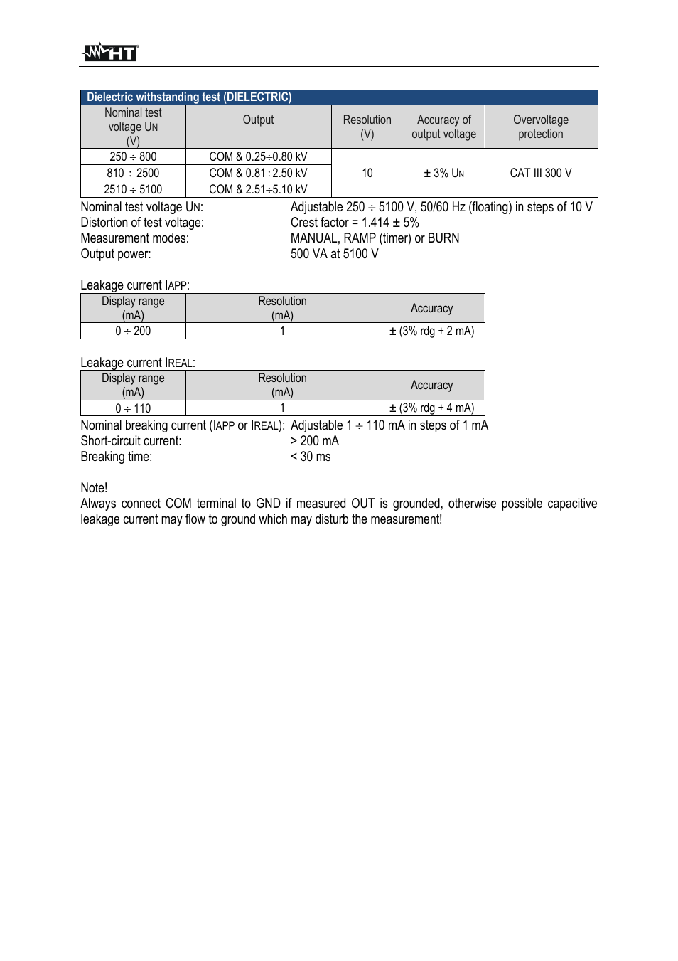 HT instruments FULLTEST3 User Manual | Page 82 / 92