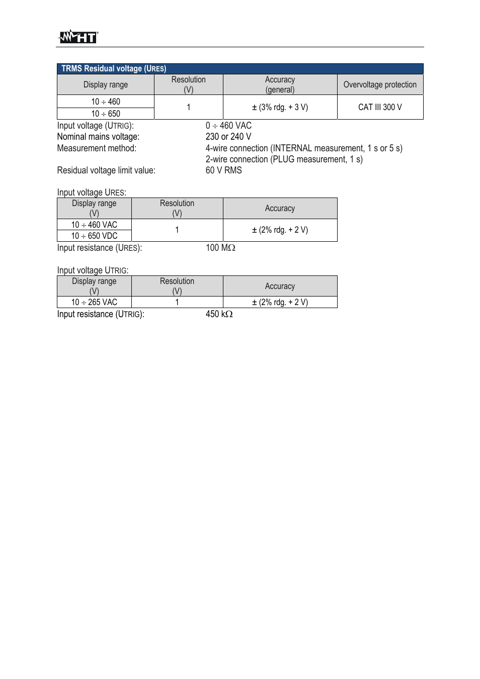 HT instruments FULLTEST3 User Manual | Page 86 / 92