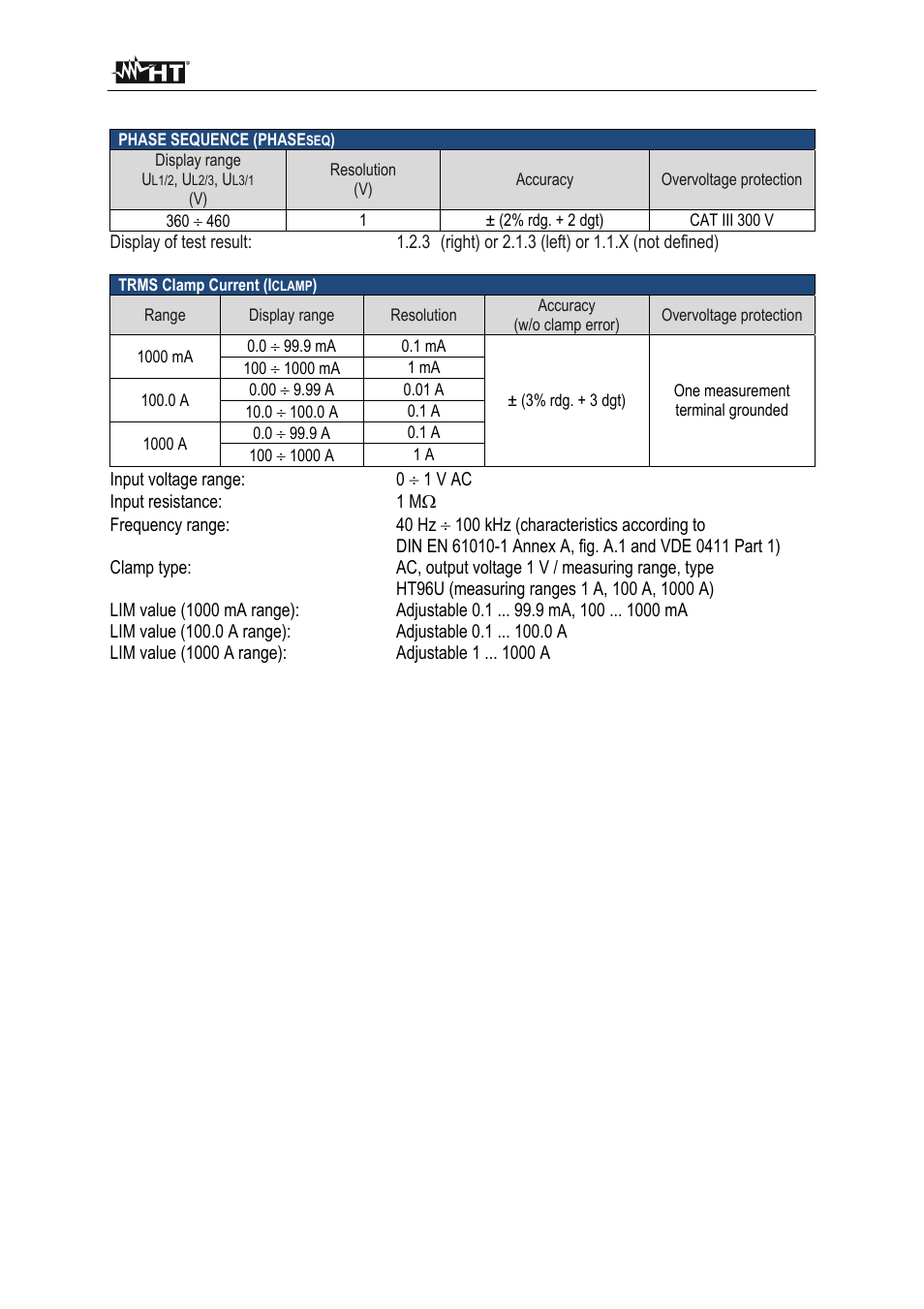 HT instruments FULLTEST3 User Manual | Page 88 / 92
