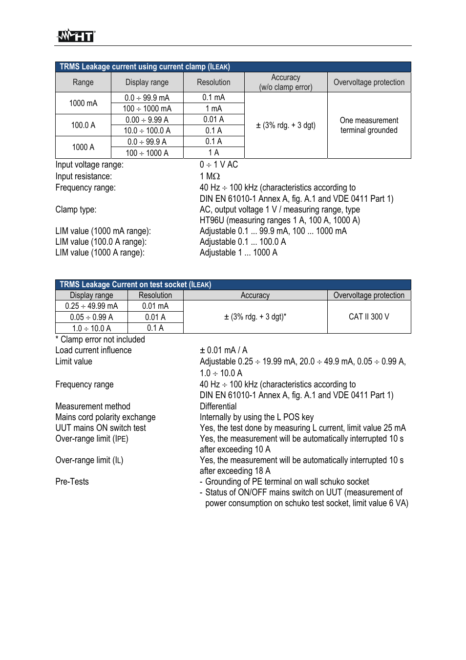 HT instruments FULLTEST3 User Manual | Page 89 / 92