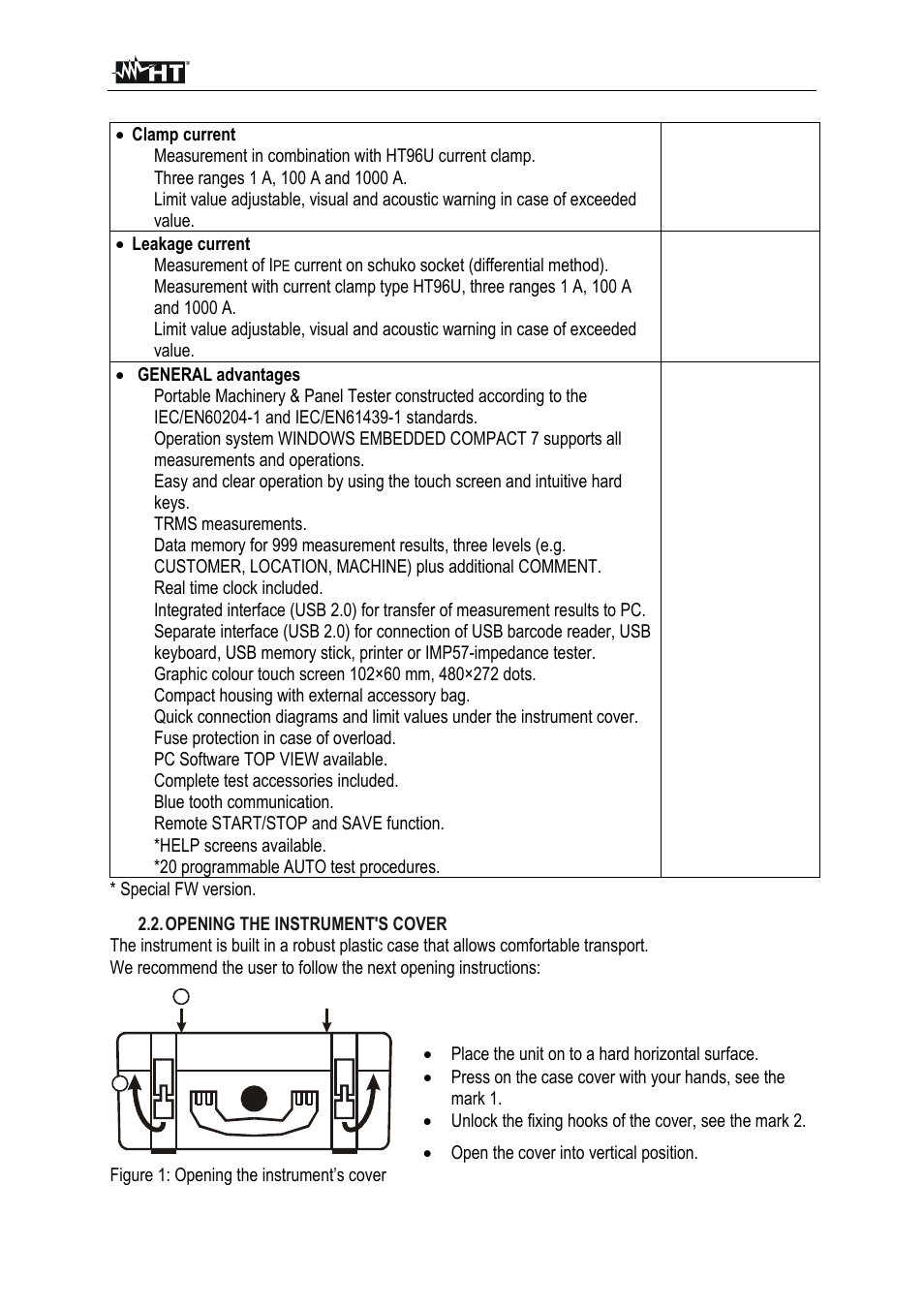 HT instruments FULLTEST3 User Manual | Page 9 / 92