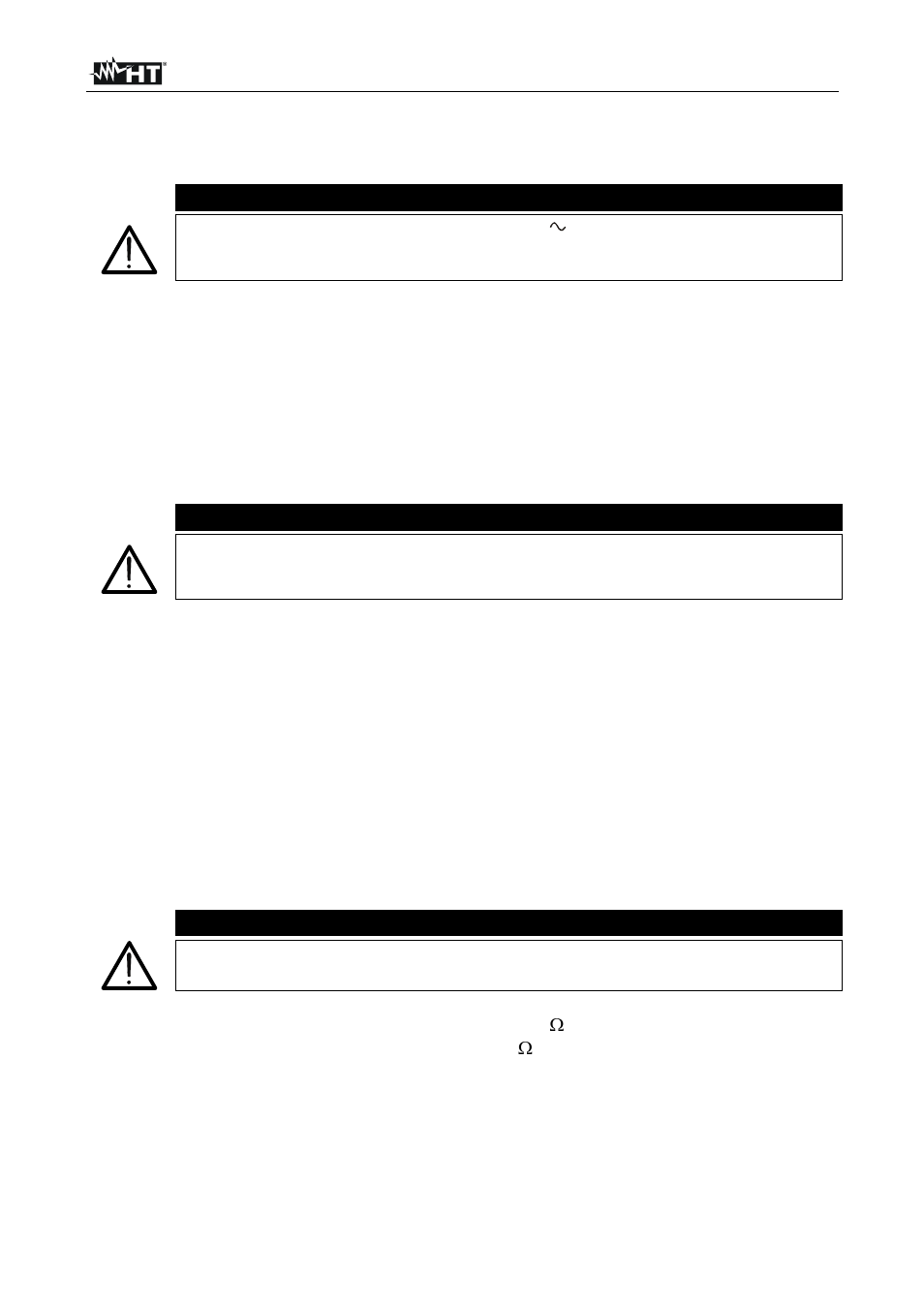 Warning | HT instruments HT14N User Manual | Page 7 / 12