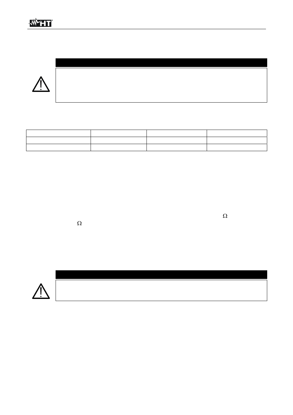 Warning | HT instruments HT14N User Manual | Page 8 / 12