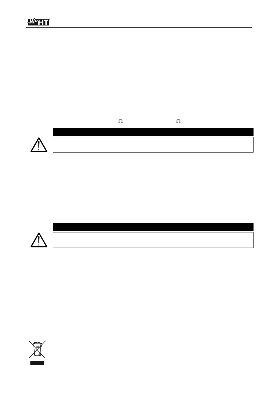 Warning | HT instruments HT14N User Manual | Page 9 / 12