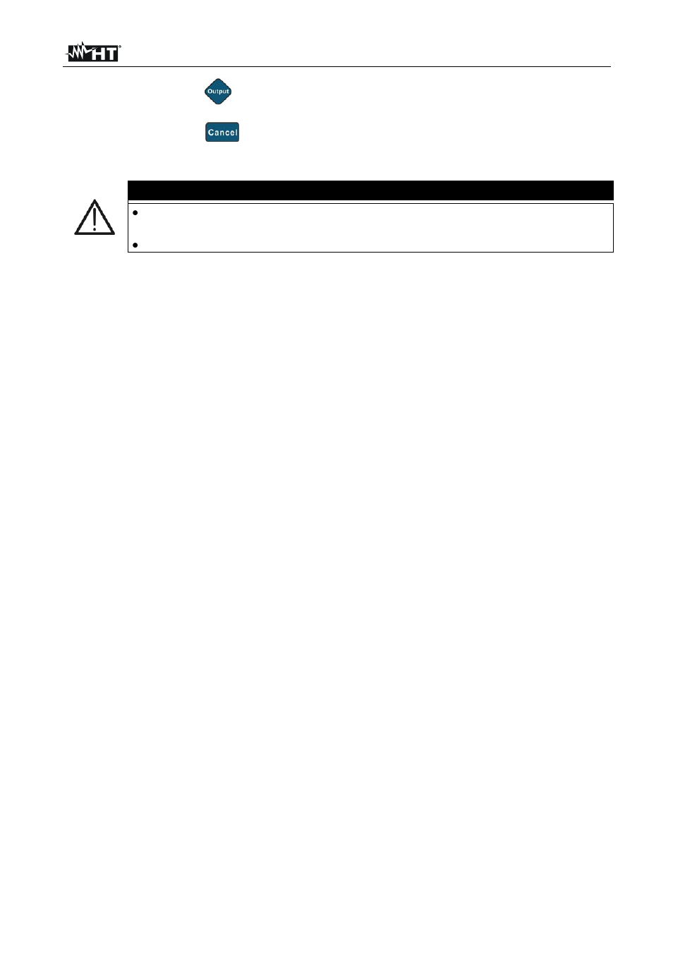 Caution | HT instruments HT157 User Manual | Page 31 / 68