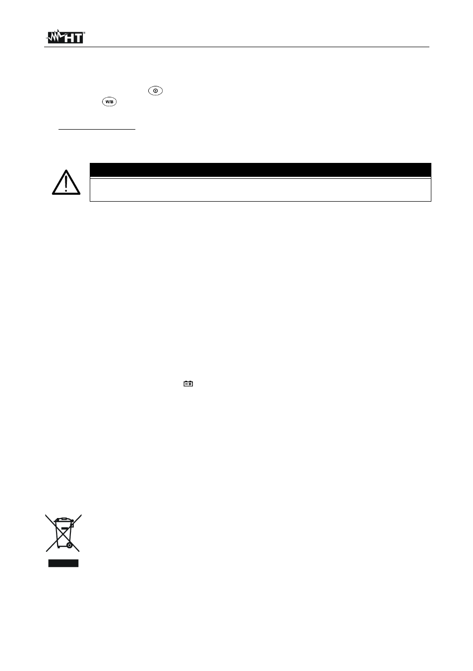 Operating instructions, Caution, Preventive maintenance | HT instruments HT204 User Manual | Page 6 / 8