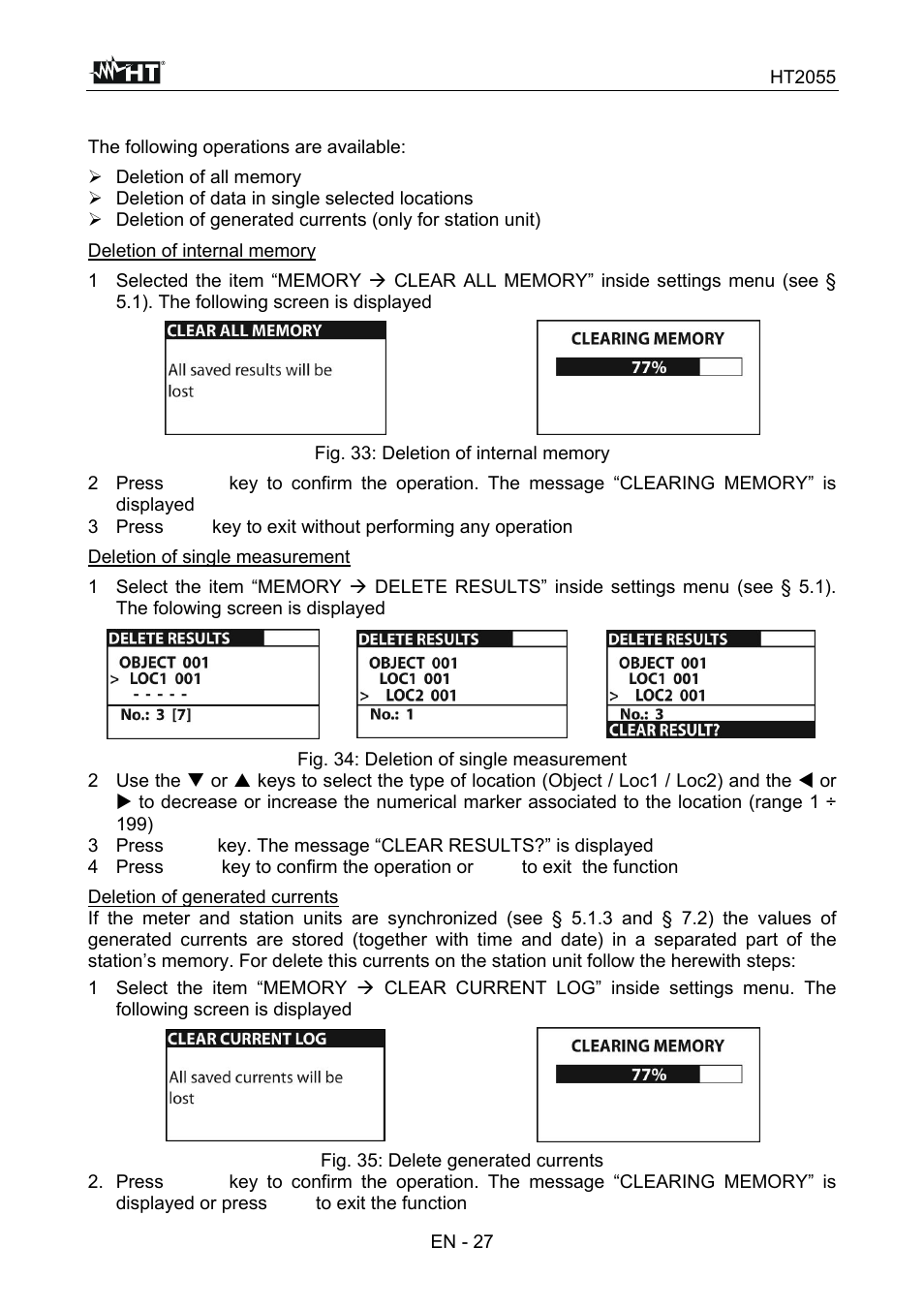 HT instruments HT7051 User Manual | Page 28 / 35