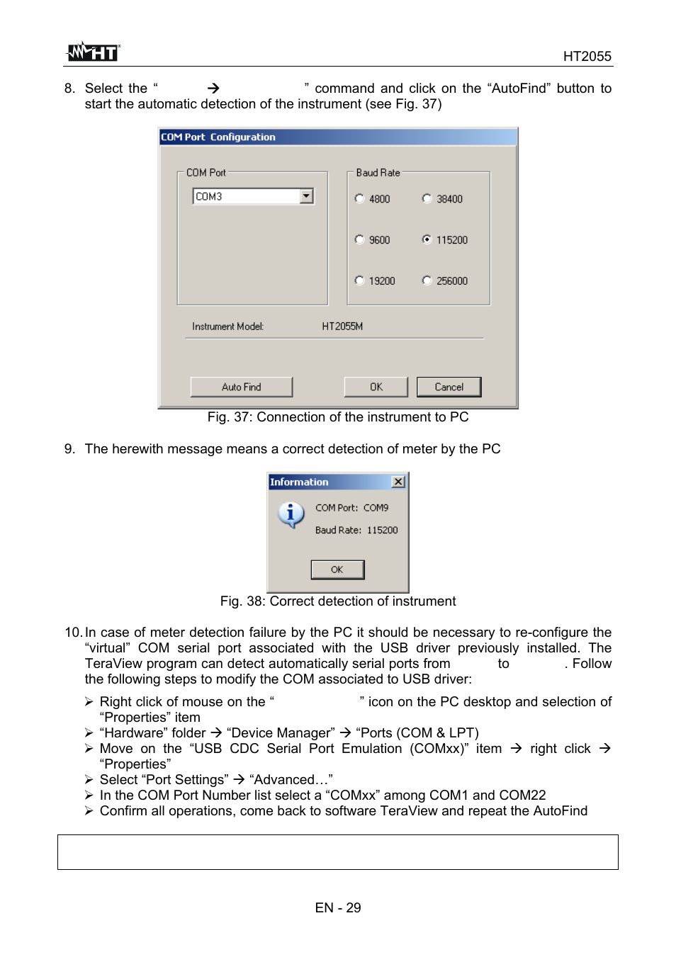 HT instruments HT7051 User Manual | Page 30 / 35