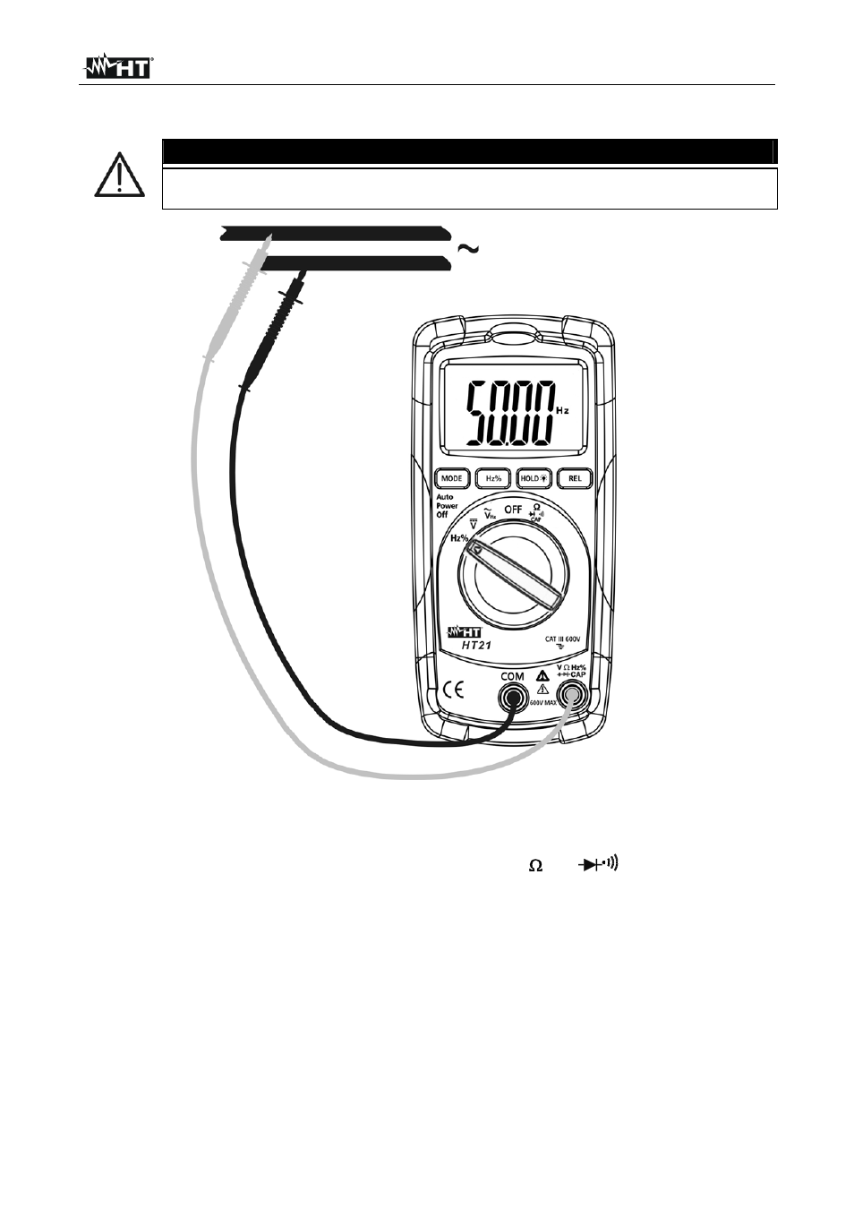 Caution, O . l | HT instruments HT21 User Manual | Page 12 / 17