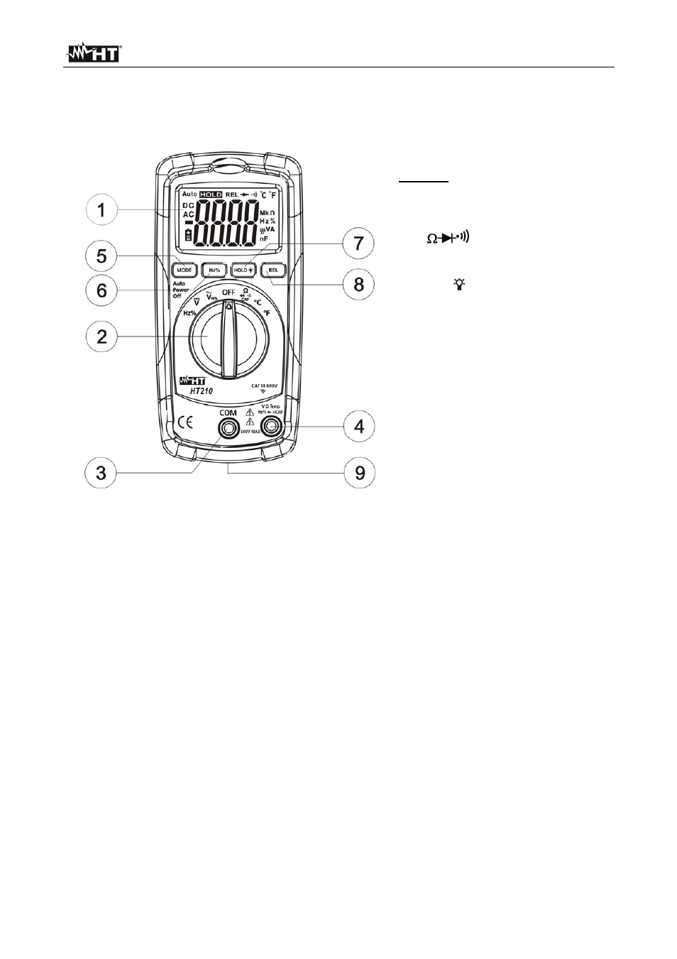 HT instruments HT210 User Manual | Page 6 / 19