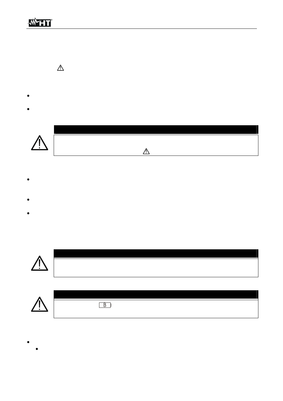 Preliminary and safety, Caution | HT instruments HT2234N User Manual | Page 3 / 14