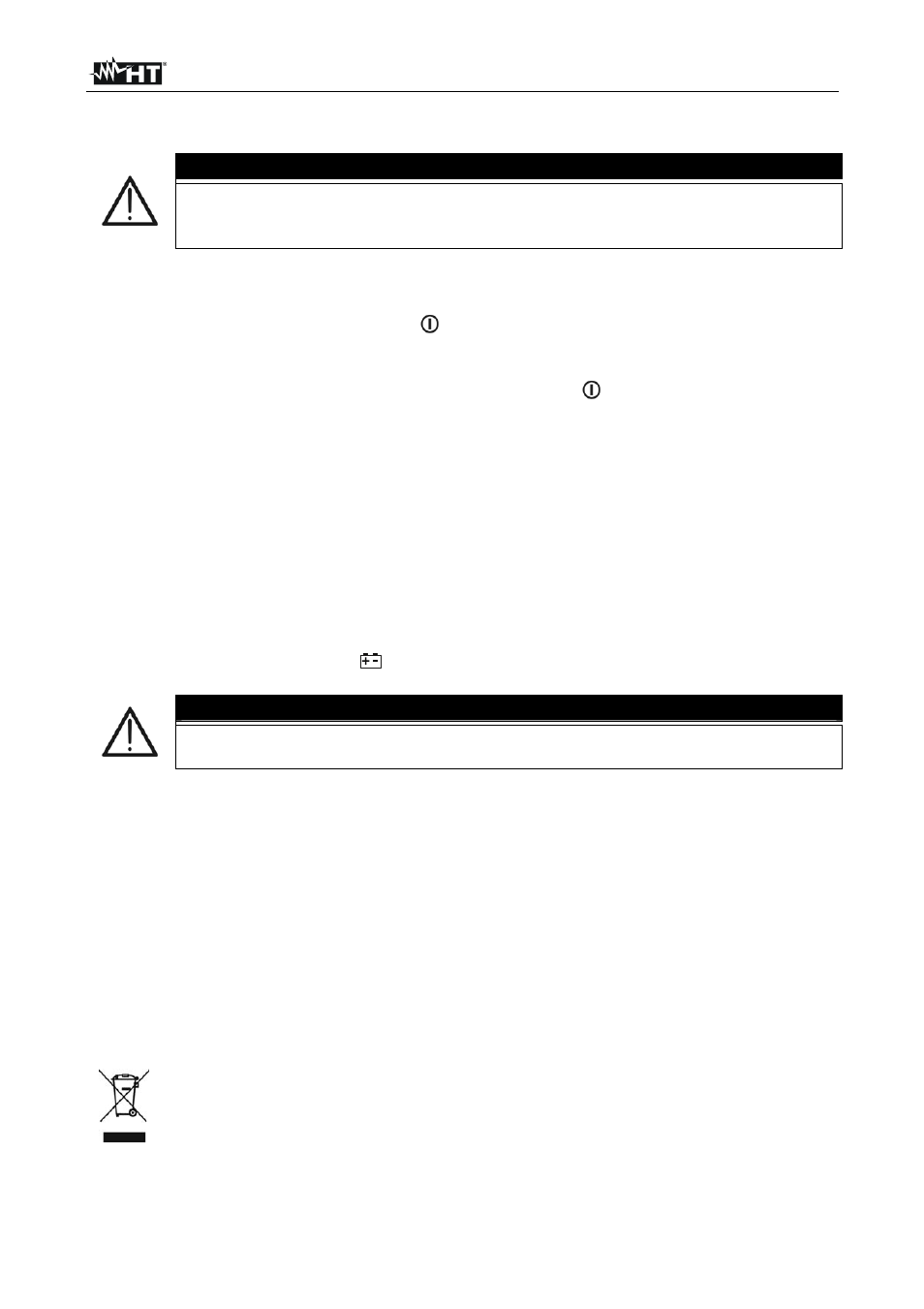 Caution, Maintenance | HT instruments HT300 User Manual | Page 7 / 9