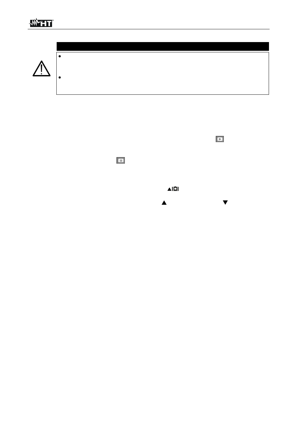 Warning | HT instruments HT3320 User Manual | Page 25 / 30