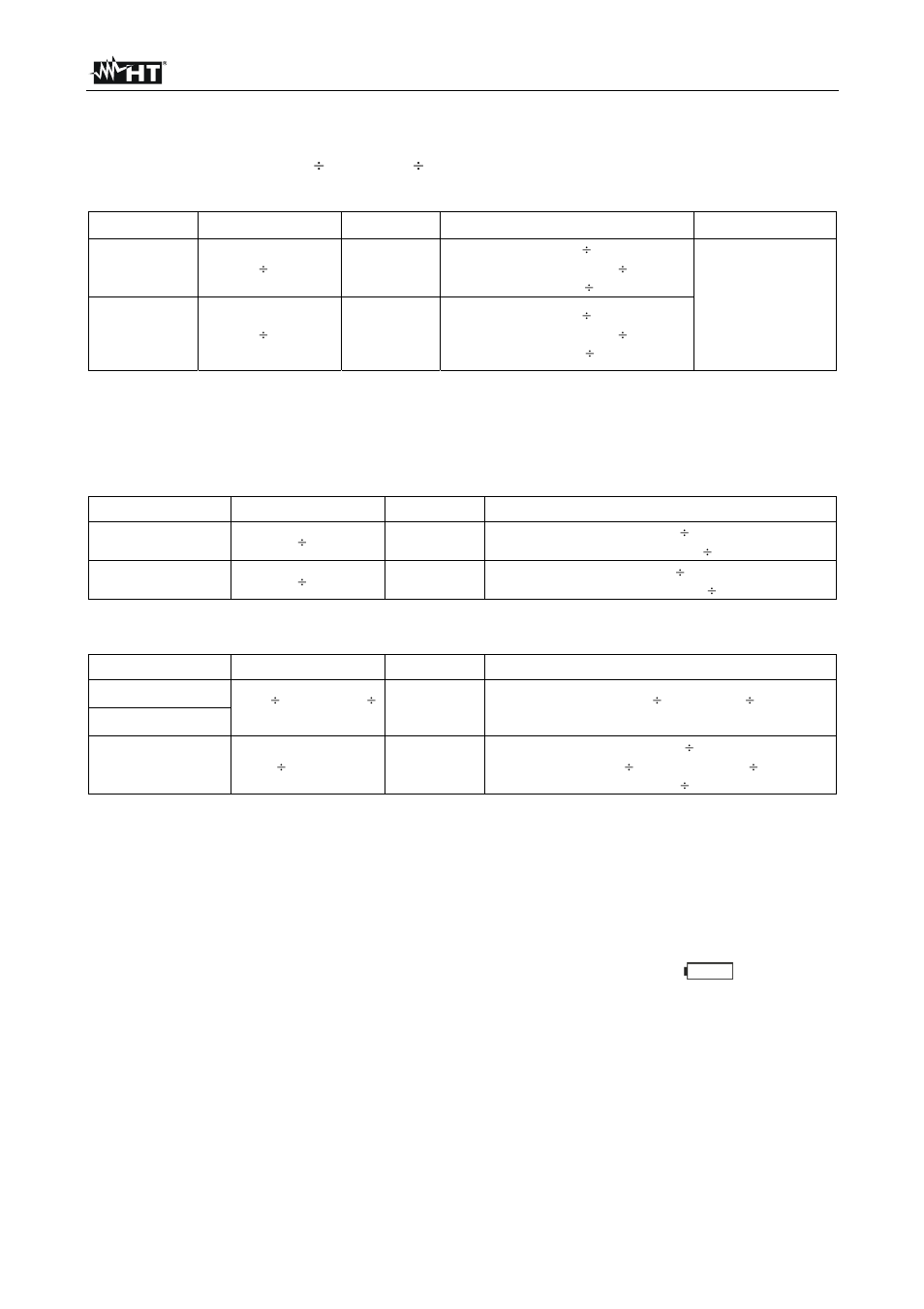 Technical specifications | HT instruments HT3320 User Manual | Page 28 / 30