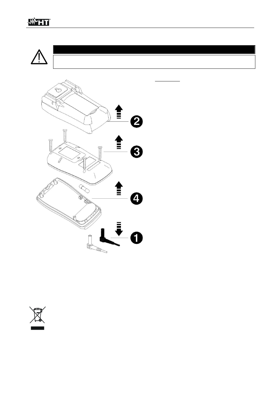 Caution | HT instruments HT39 User Manual | Page 20 / 24