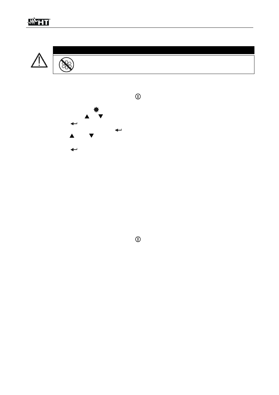 Caution | HT instruments HT4000 User Manual | Page 10 / 15