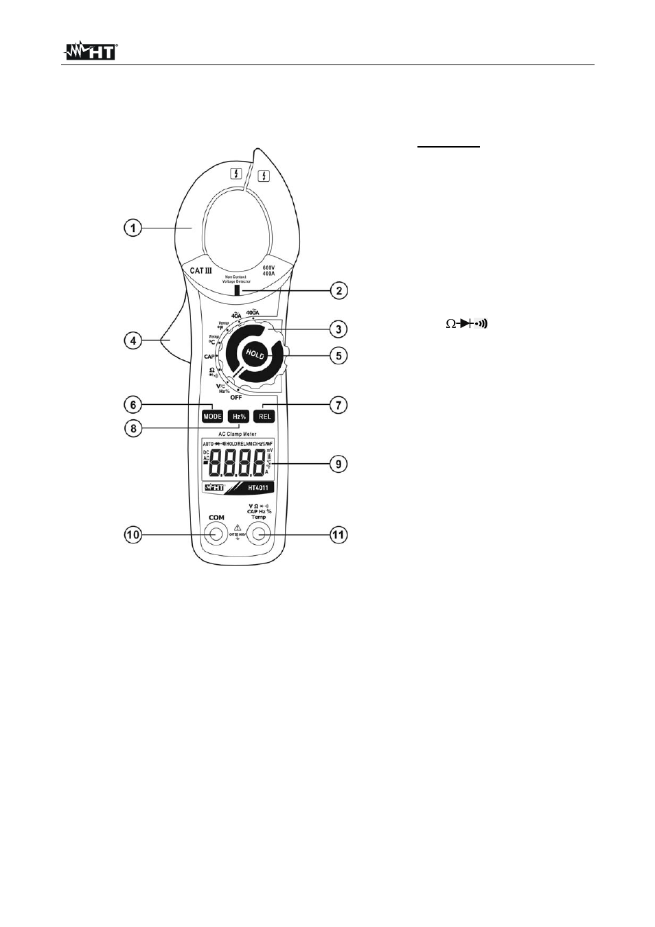 HT instruments HT4011 User Manual | Page 7 / 21