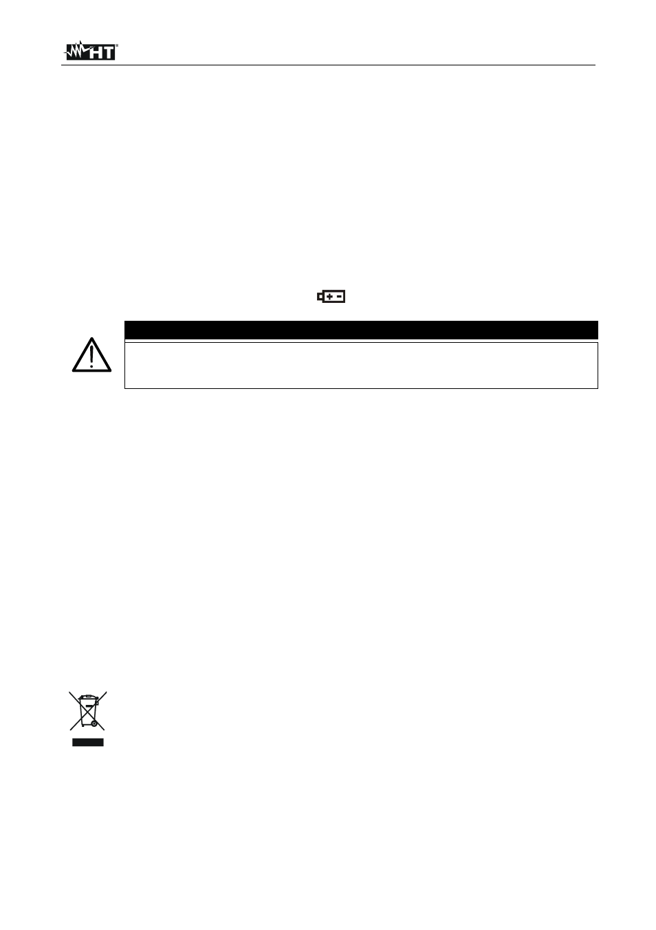 Manutenzione, Attenzione | HT instruments HT4012 User Manual | Page 20 / 84