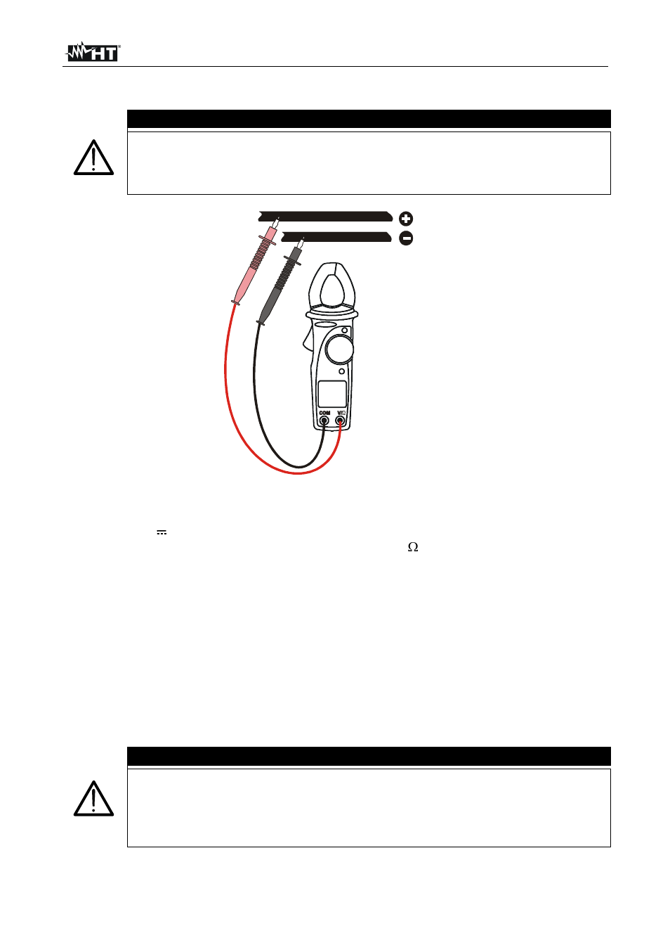 Warning | HT instruments HT4012 User Manual | Page 35 / 84