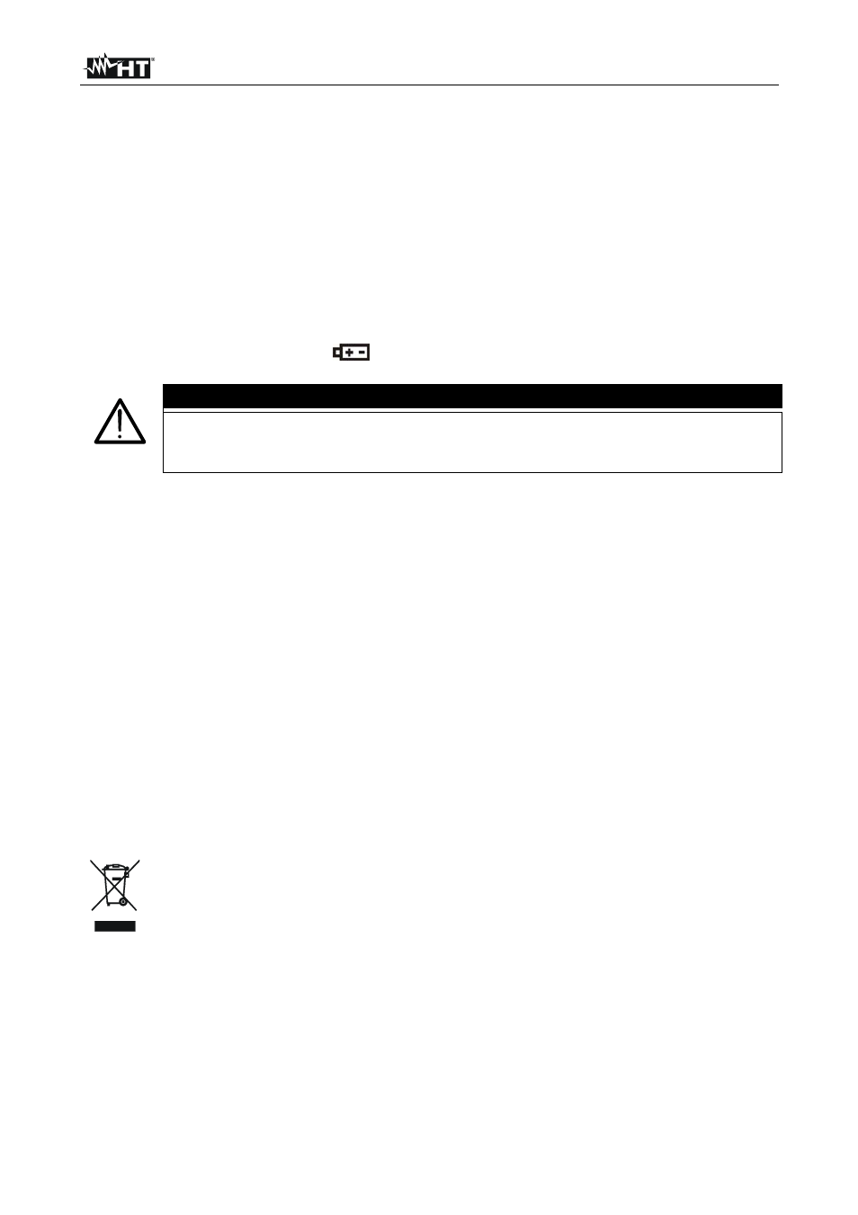 Preventive maintenance, Warning | HT instruments HT4012 User Manual | Page 40 / 84