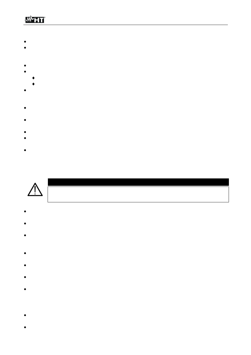 Atención | HT instruments HT4012 User Manual | Page 48 / 84