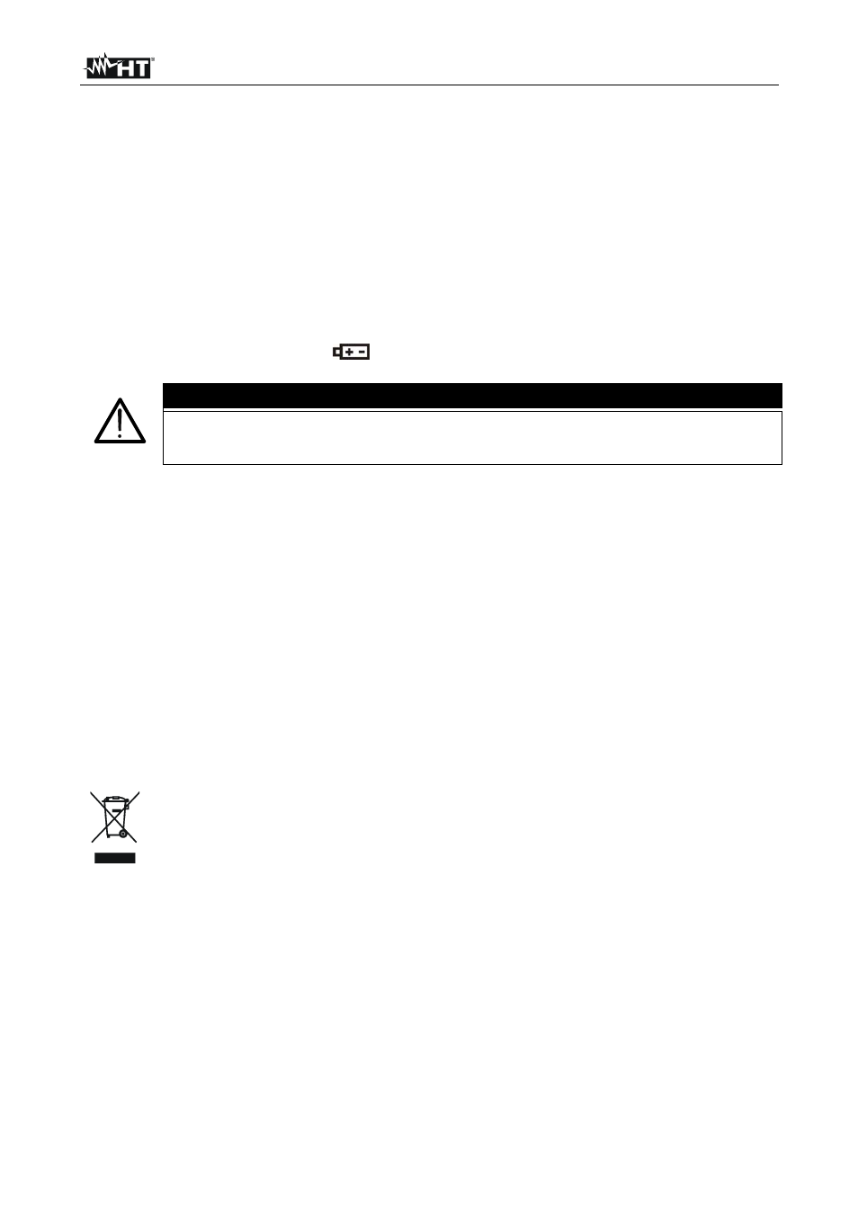 Maintenance, Warning | HT instruments HT4016 User Manual | Page 19 / 23