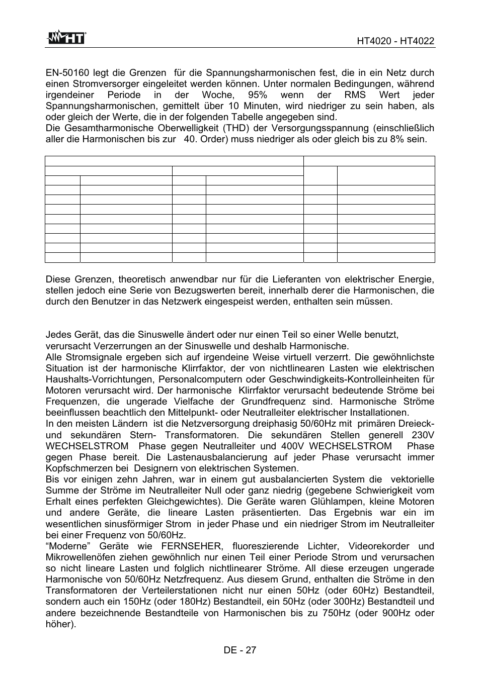 HT instruments HT4022 User Manual | Page 120 / 152