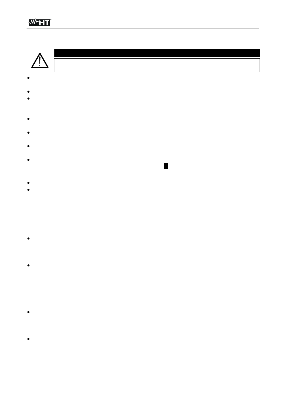 Attention | HT instruments HT4022 User Manual | Page 126 / 152