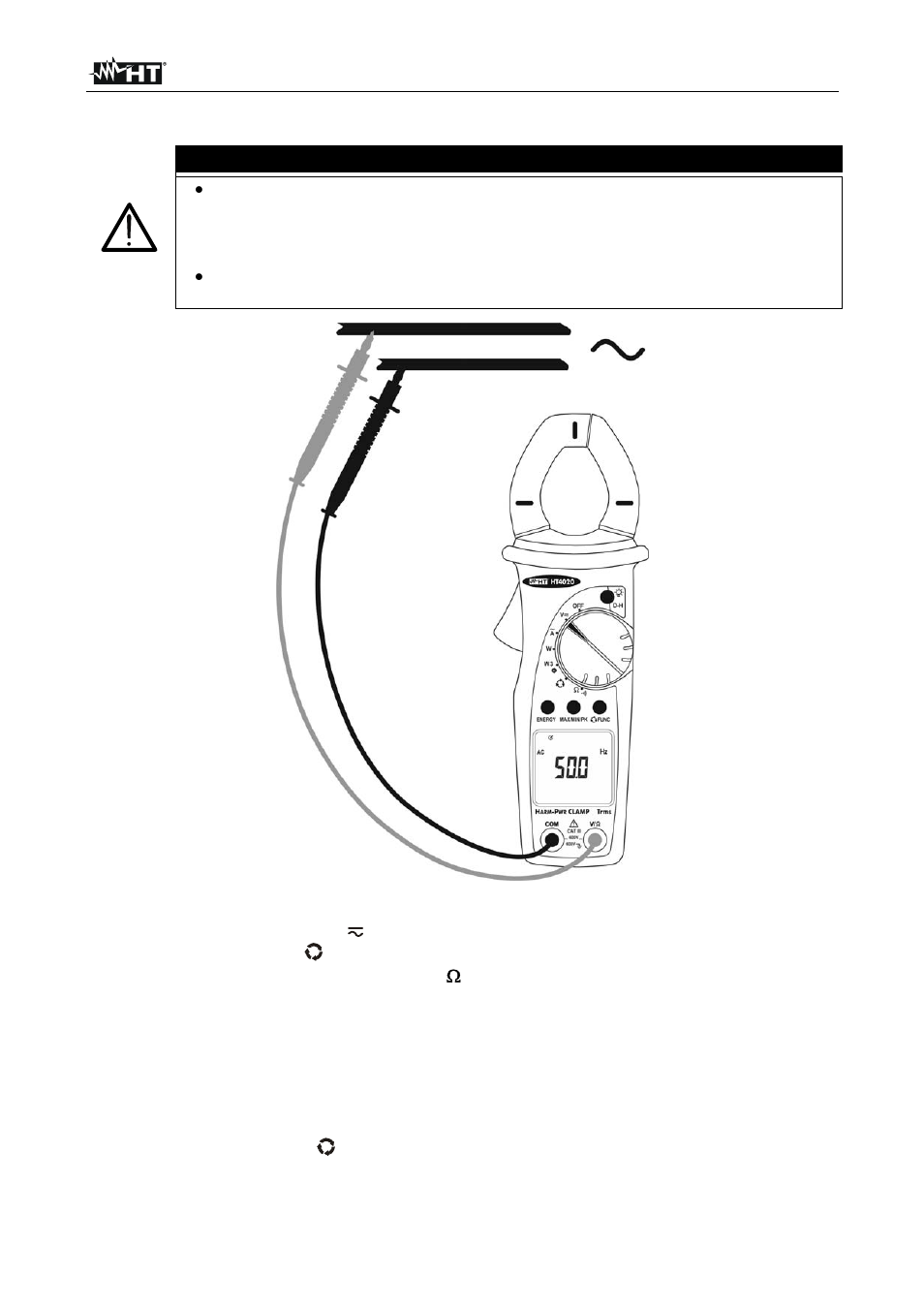 Attention | HT instruments HT4022 User Manual | Page 132 / 152