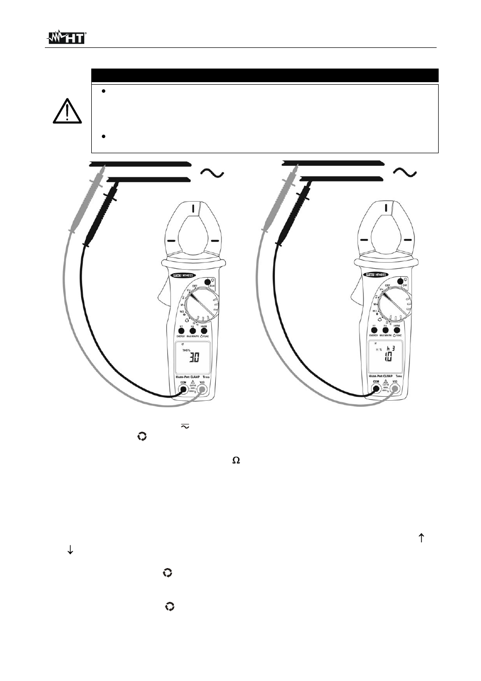 Attention | HT instruments HT4022 User Manual | Page 133 / 152
